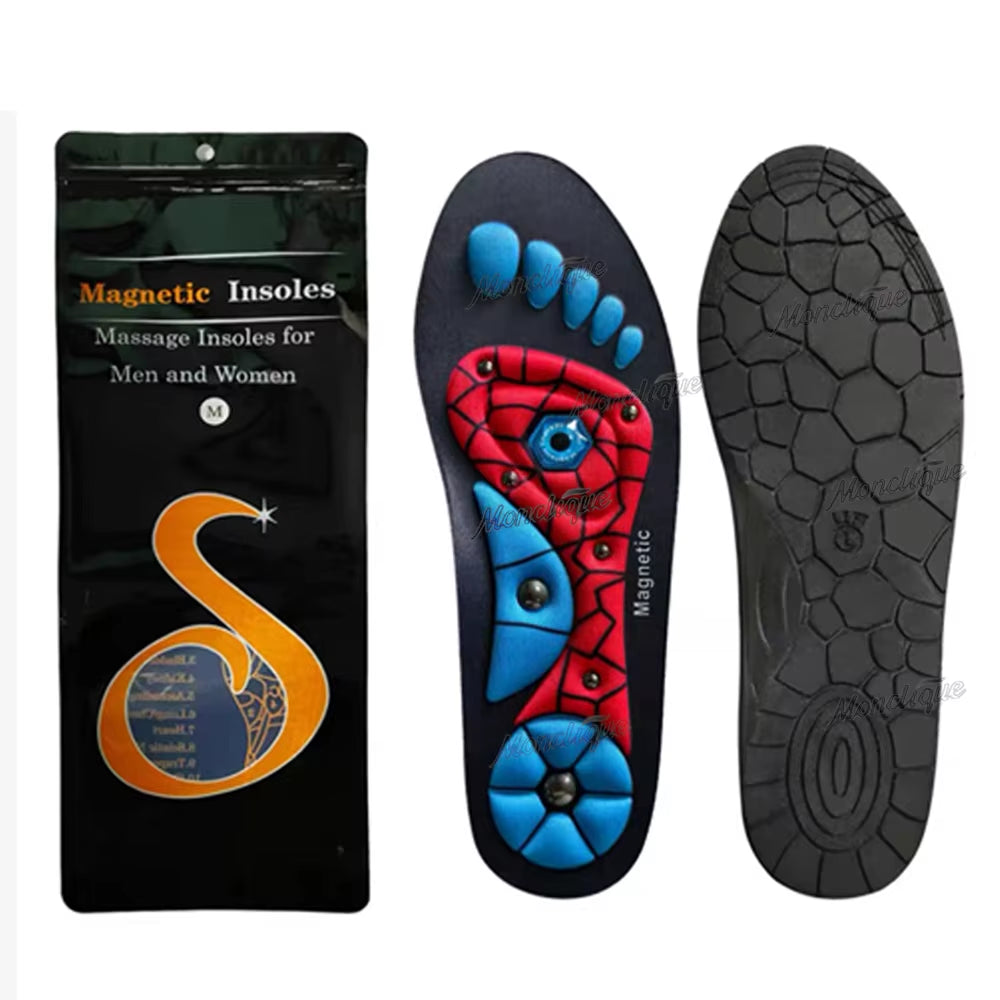 Experience Ultimate Comfort with Magnetic Sports Shoe Insoles - Orthopedic Inserts for Men and Women with Arch Support and Massage Features