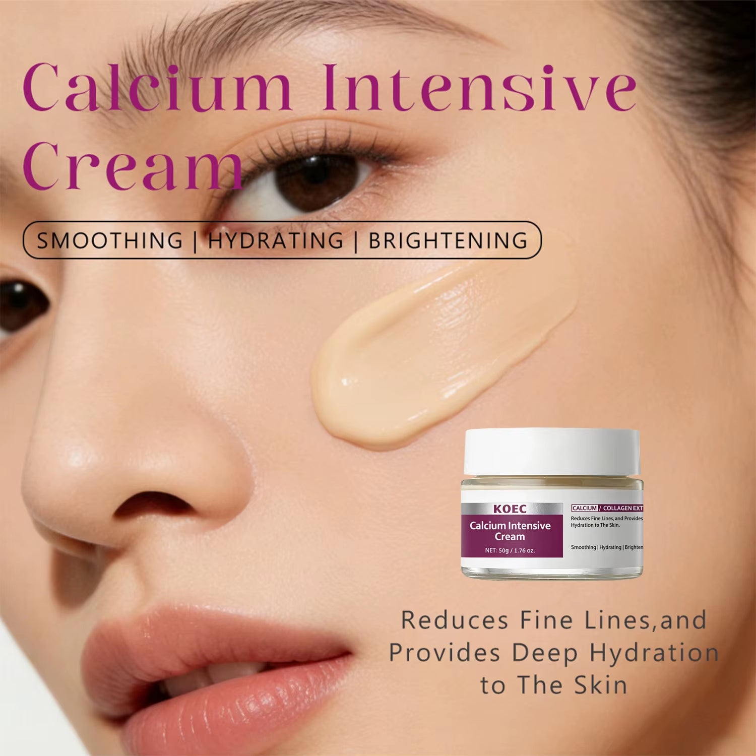Calcium Volume Multi Face Cream Hydrating anti Aging Fade Fine Lines Firming Skin Brightening Nourishing Collagen Moisturing