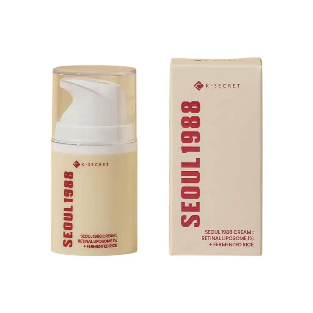 Korean Retinol Eye Cream & Face Serum - Black Ginseng, Niacinamide, Rice, Vitamin C - RODAWA
