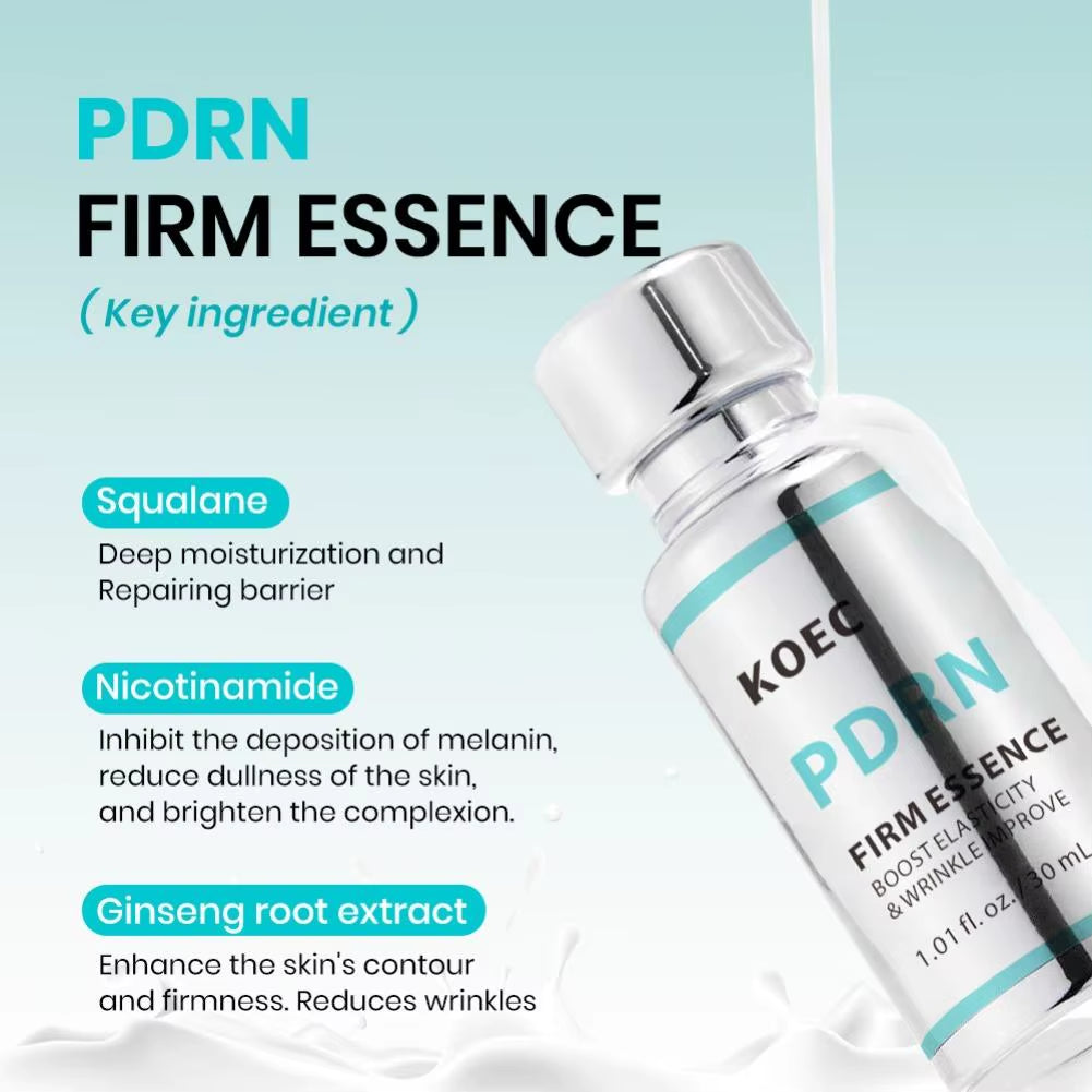 Korea KOEC PDRN/NAD+ Facial Serum - PDRN Firming Boost Elasticity & Wrinkle Improve, NAD+ Lifting & Reduce Fine Lines, Skin Care
