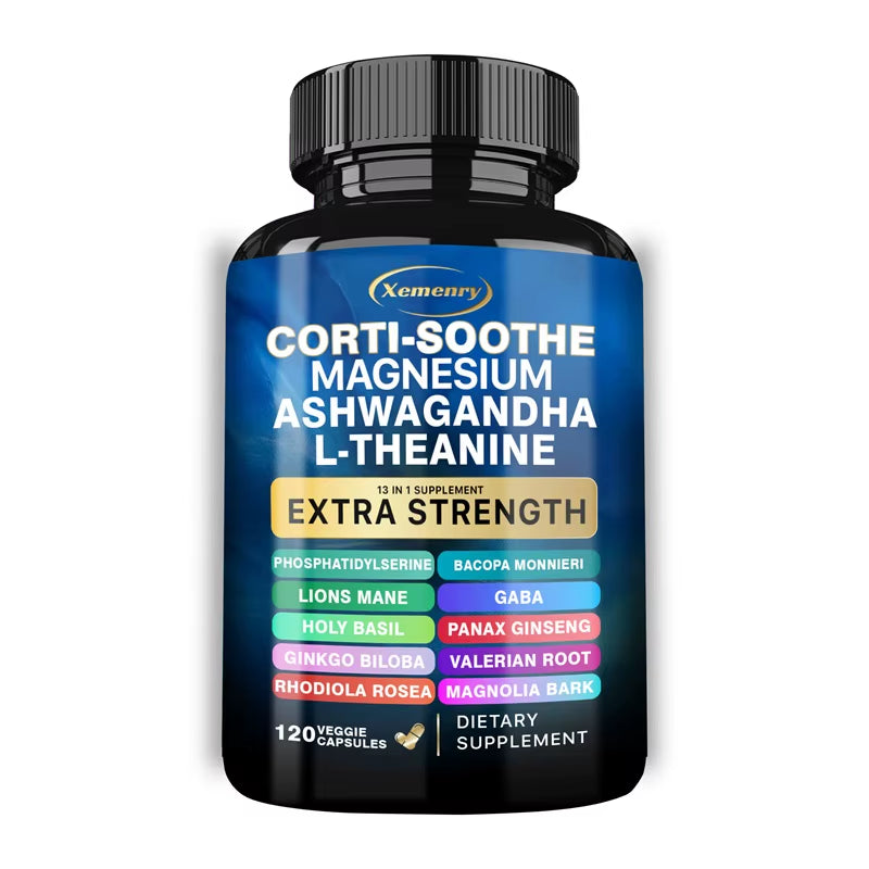 Corti-Soothe Supplement - Supports Adrenal Health, Regulates Cortisol, Promotes Relaxation, Increases Energy Levels - 120Pcs
