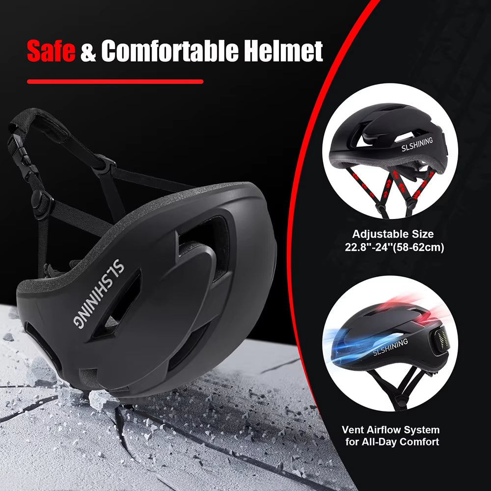 Revolutionary LED Bike Helmet with Smart APP Control and Taillight for Ultimate Safety and Style in Cycling