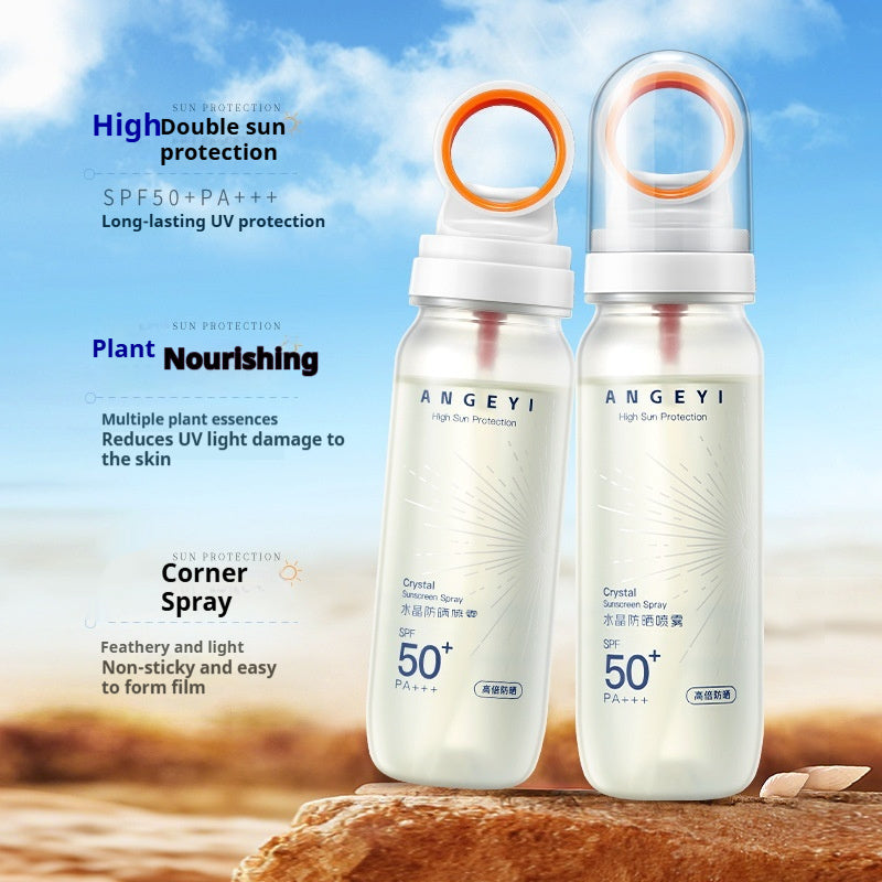 Crystal Sunscreen Spray SPF50 Military Training Full Body Isolation UV Protection