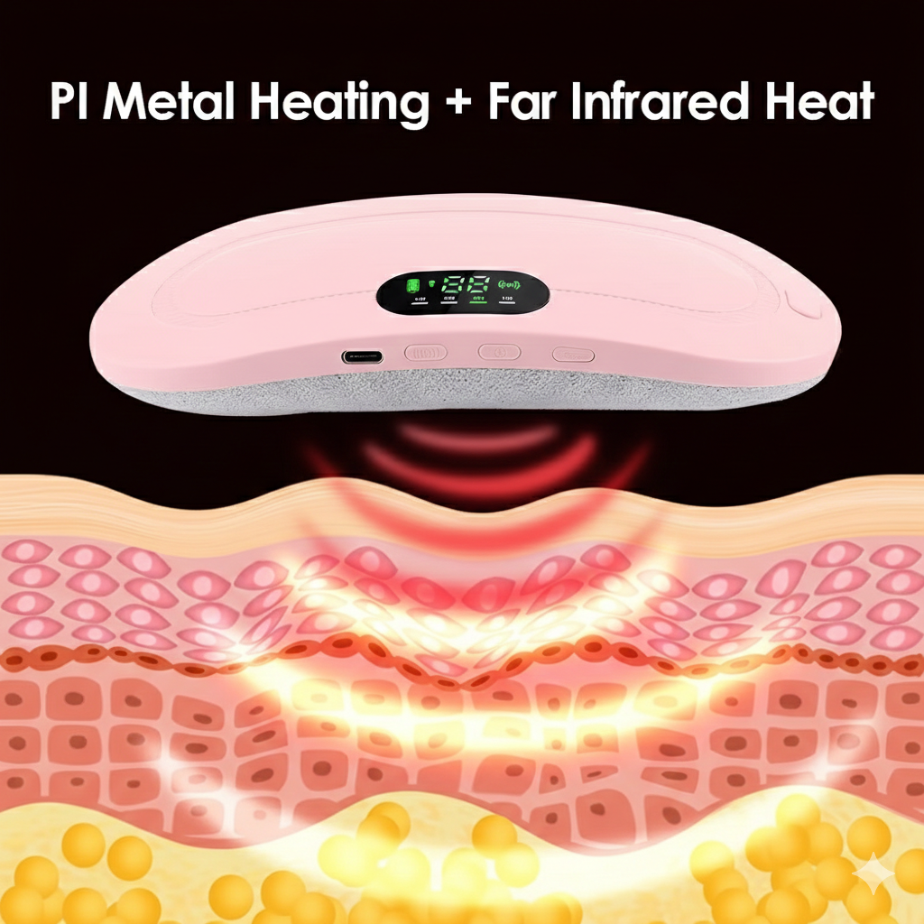 Smart Menstrual Relief Belt | 3-Level Heating & Vibration Therapy