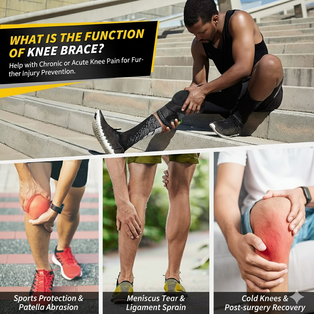 Ultimate Knee Brace with Patella Pad & Stabilizers - Premium Compression Sleeve for ACL/PCL Support in Running and Sports