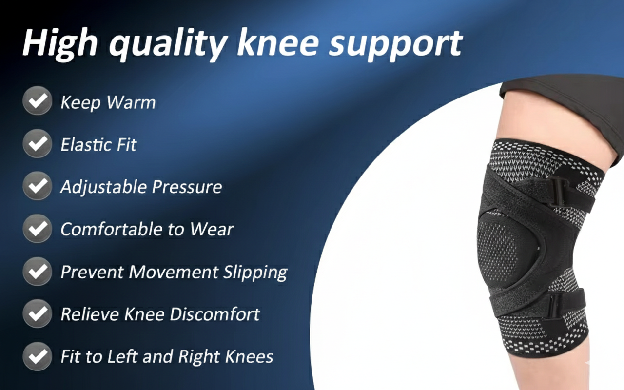 Ultimate Knee Brace with Patella Pad & Stabilizers - Premium Compression Sleeve for ACL/PCL Support in Running and Sports