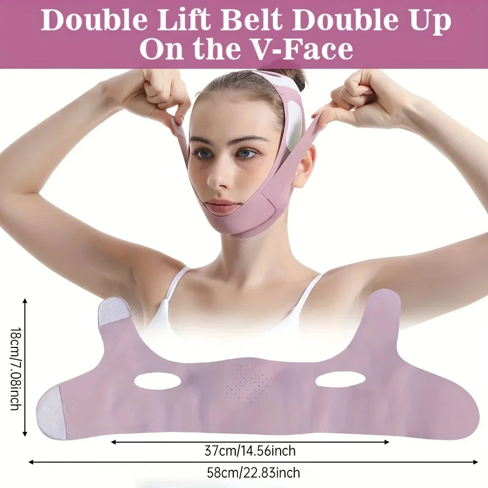 Transform Your Look with the Women’s V-Line Face Slimming Bandage - Chin Cheek Lift Up Belt and Anti-Wrinkle Facial Massager