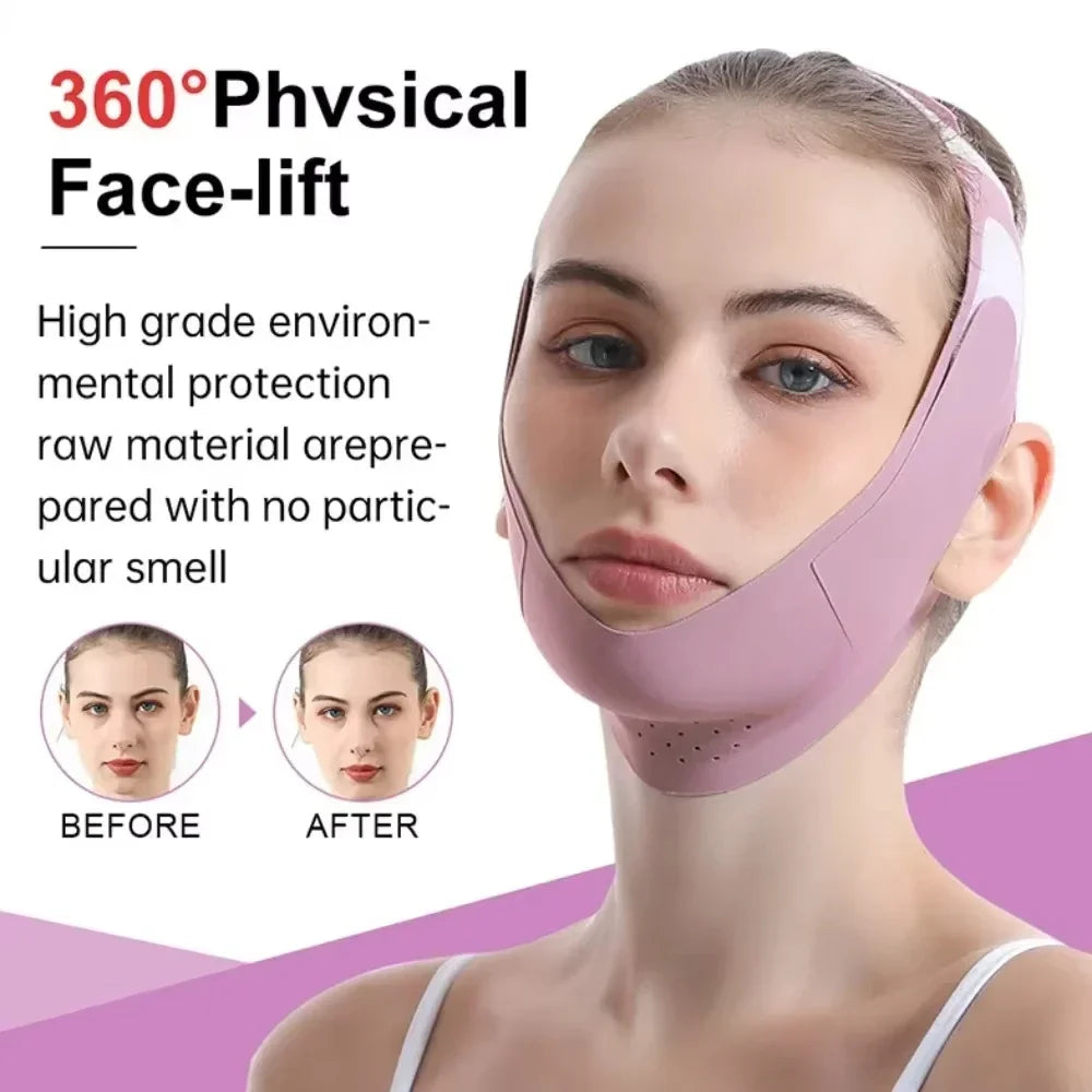 Transform Your Look with the Women’s V-Line Face Slimming Bandage - Chin Cheek Lift Up Belt and Anti-Wrinkle Facial Massager