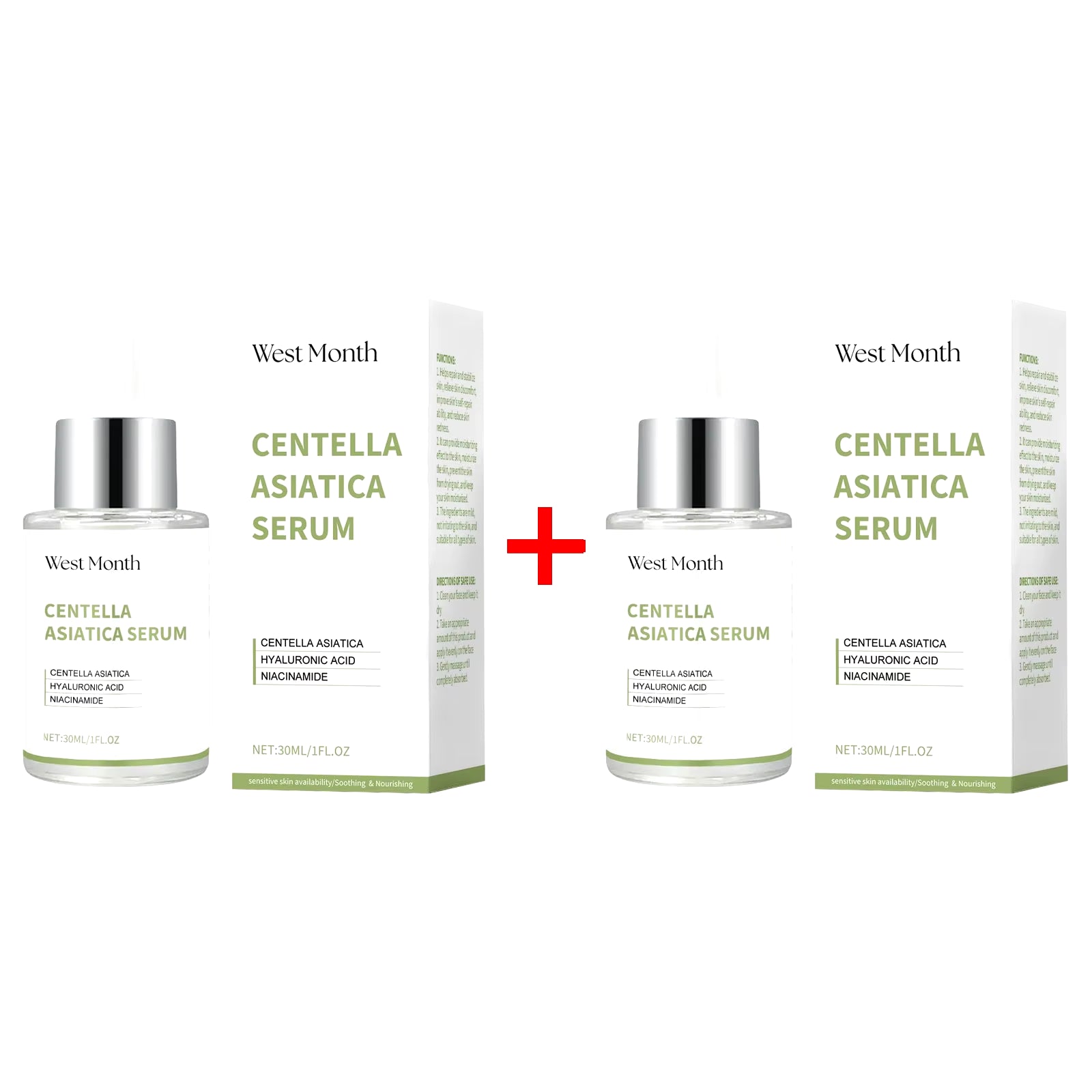 Centella Asiatica Facial Serum Moisturizing Nourish Repairing Dry Skin Smoothing Rejuvenation Soothing Brightening Beauty Health