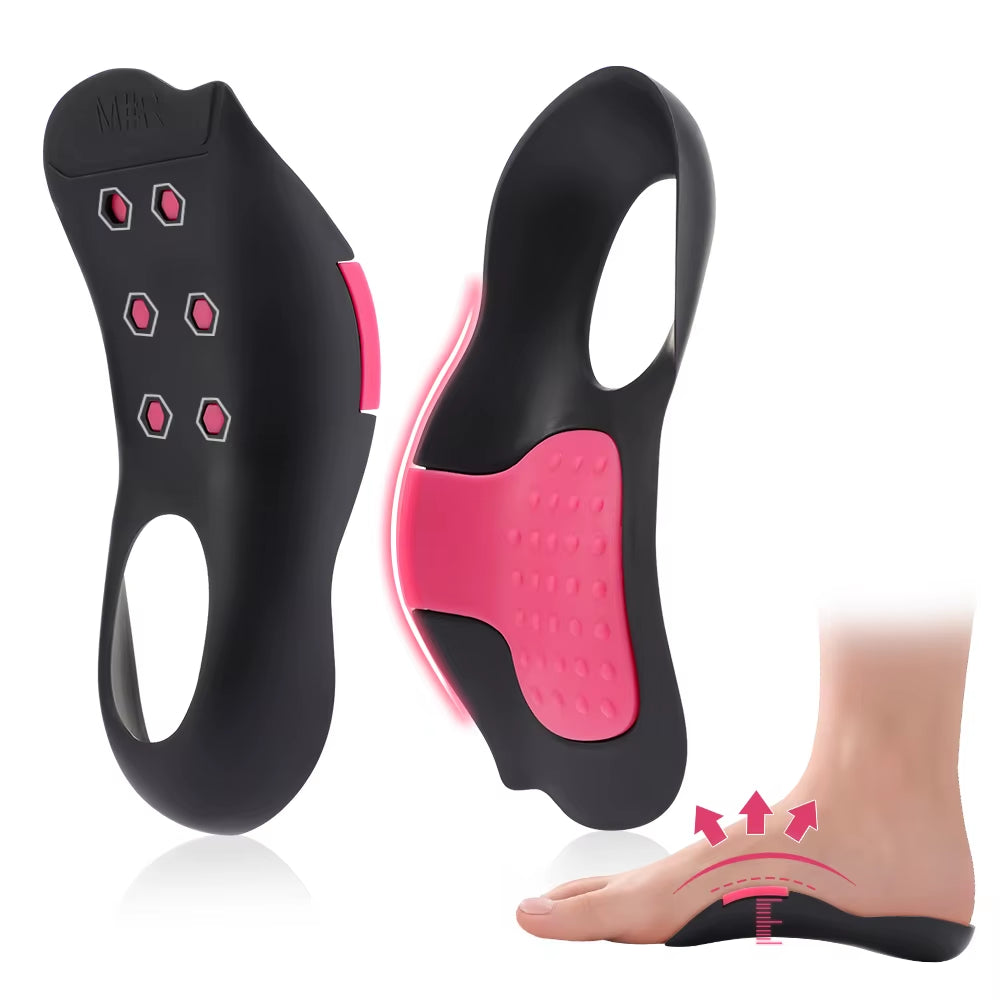 Elevate Your Comfort with Arch Support Inserts - Non-Slip Foot Pads for Flat Feet & Fallen Arches, Shock-Absorbing Relief for Plantar Fasciitis