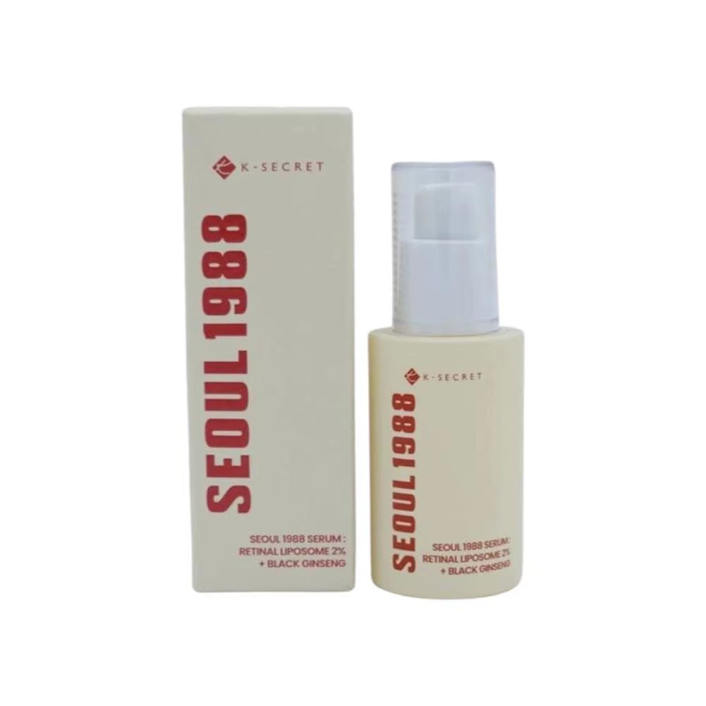 Korean Retinol Eye Cream & Face Serum - Black Ginseng, Niacinamide, Rice, Vitamin C - RODAWA