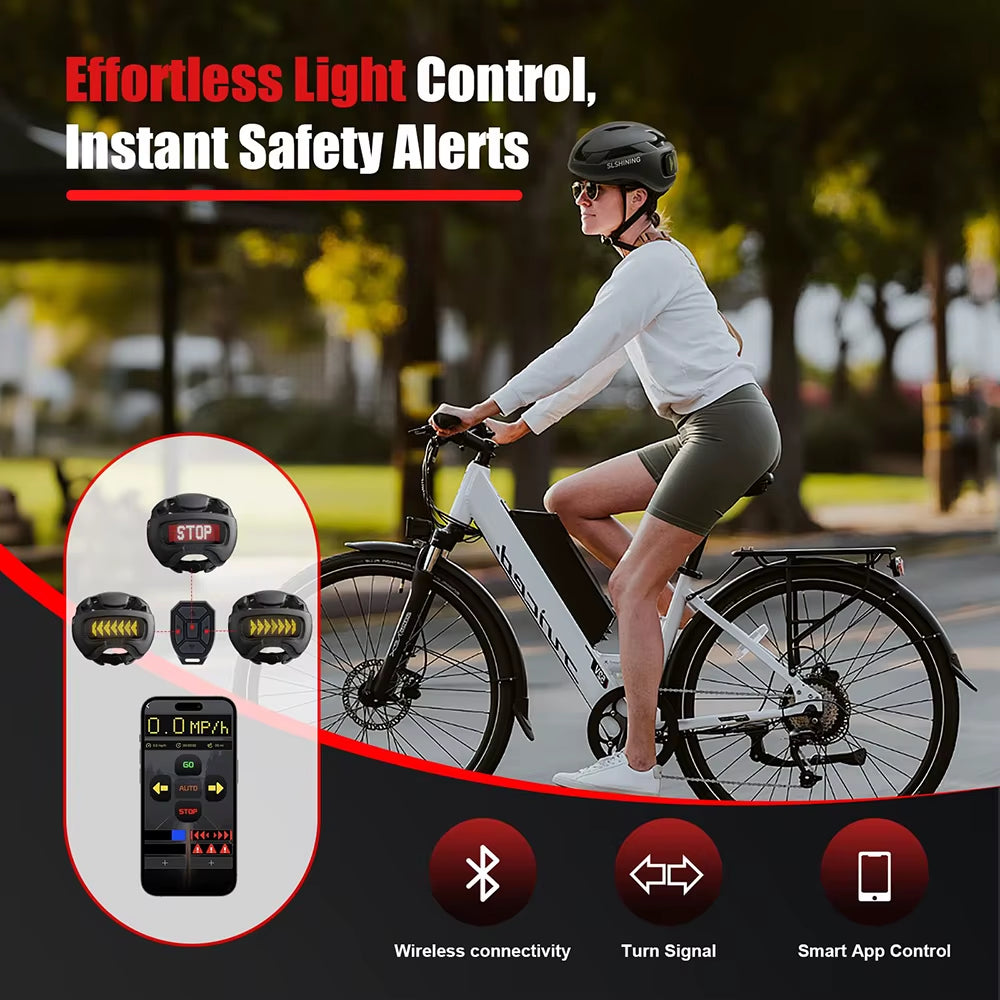 Revolutionary LED Bike Helmet with Smart APP Control and Taillight for Ultimate Safety and Style in Cycling