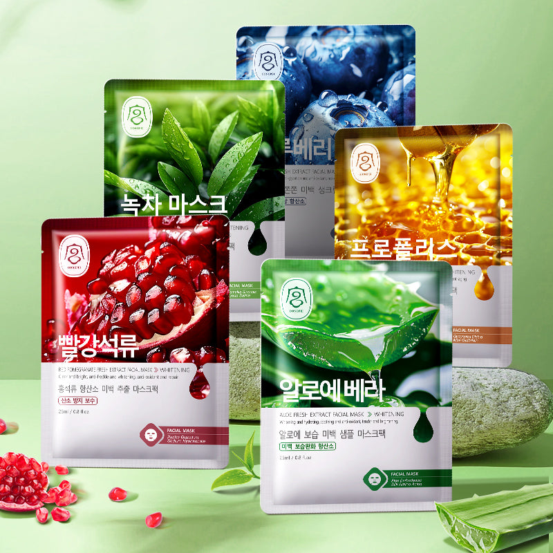 Gong Pei Aloe Vera Moisturizing And Brightening Fresh Extract Sheet Mask 25ml