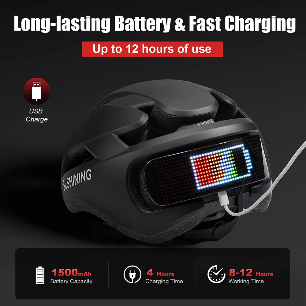 Revolutionary LED Bike Helmet with Smart APP Control and Taillight for Ultimate Safety and Style in Cycling