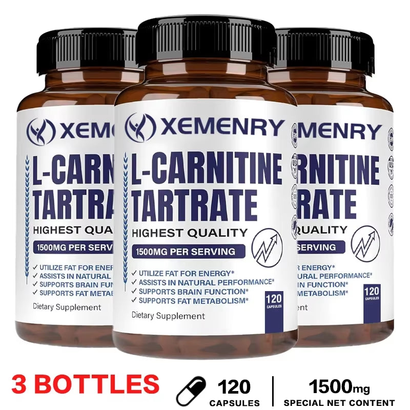 L-Carnitine - Fat Burning, Memory Enhancement, Muscle Growth, Weight and Body Management, Non-Gmo