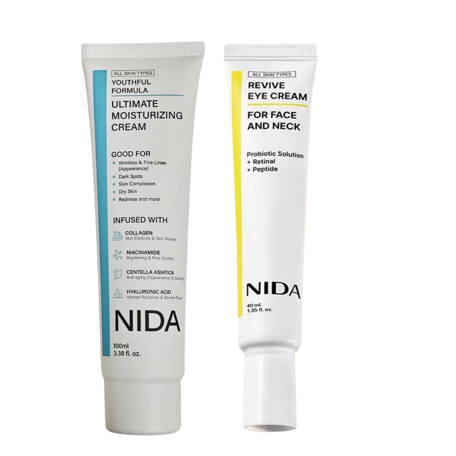 NIDA Retinol Diminishing Fine Lines Eye Cream Daily Moisturizing Nourishing Face Cream Repairs Skin Barrier Propolis Essence