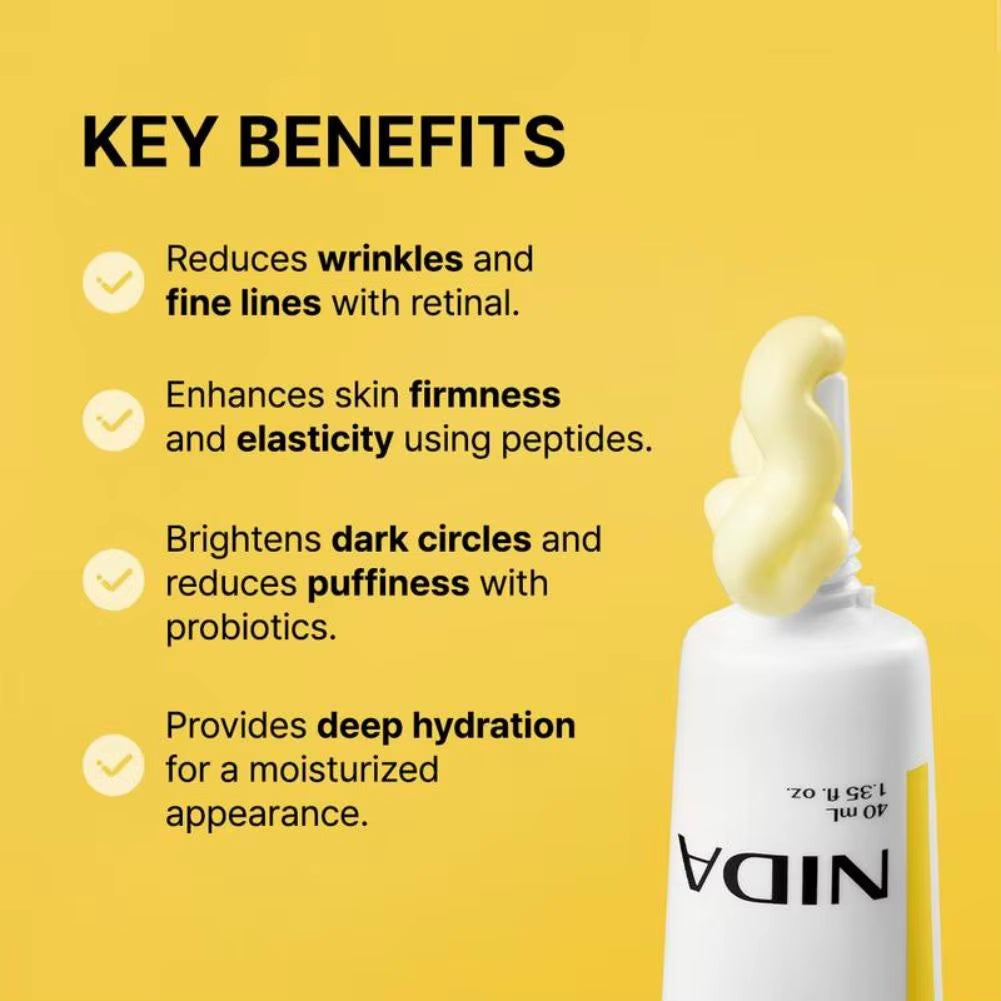 NIDA Retinol Diminishing Fine Lines Eye Cream Daily Moisturizing Nourishing Face Cream Repairs Skin Barrier Propolis Essence