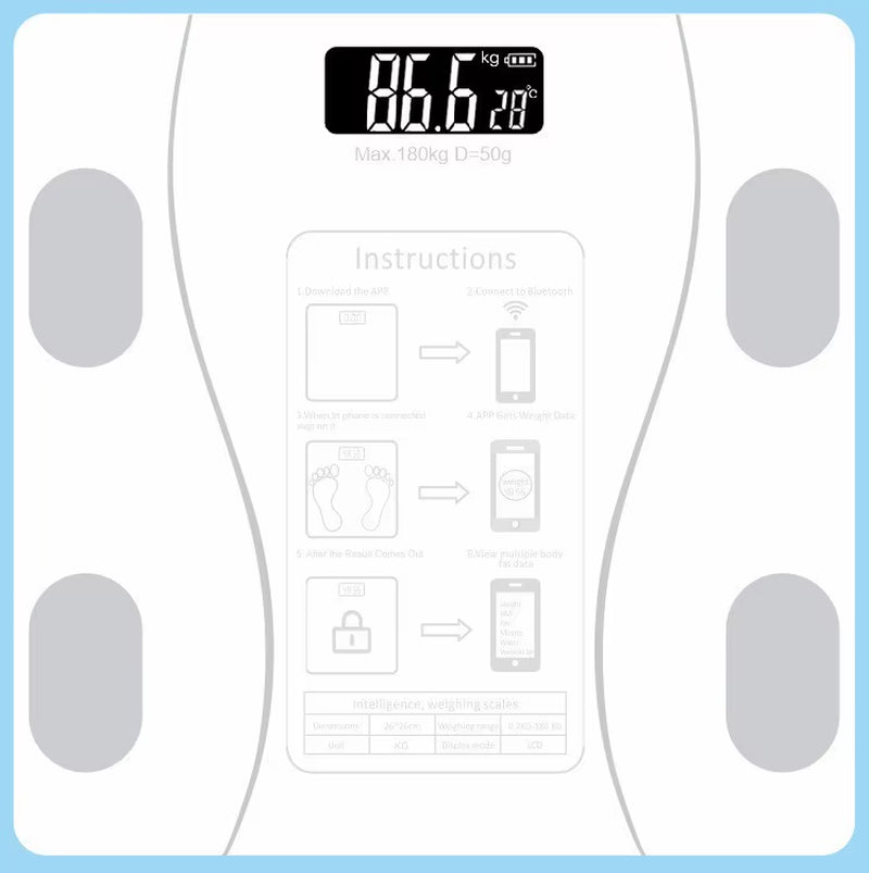 Elevate Your Health Journey with the Bluetooth Body Fat and Weight Scale - Accurate Measurements for Comprehensive Wellness Tracking